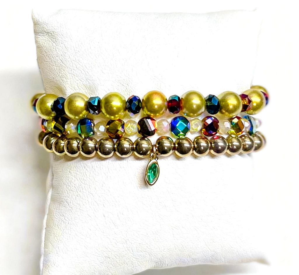 “Regal” - set of stretch bracelets