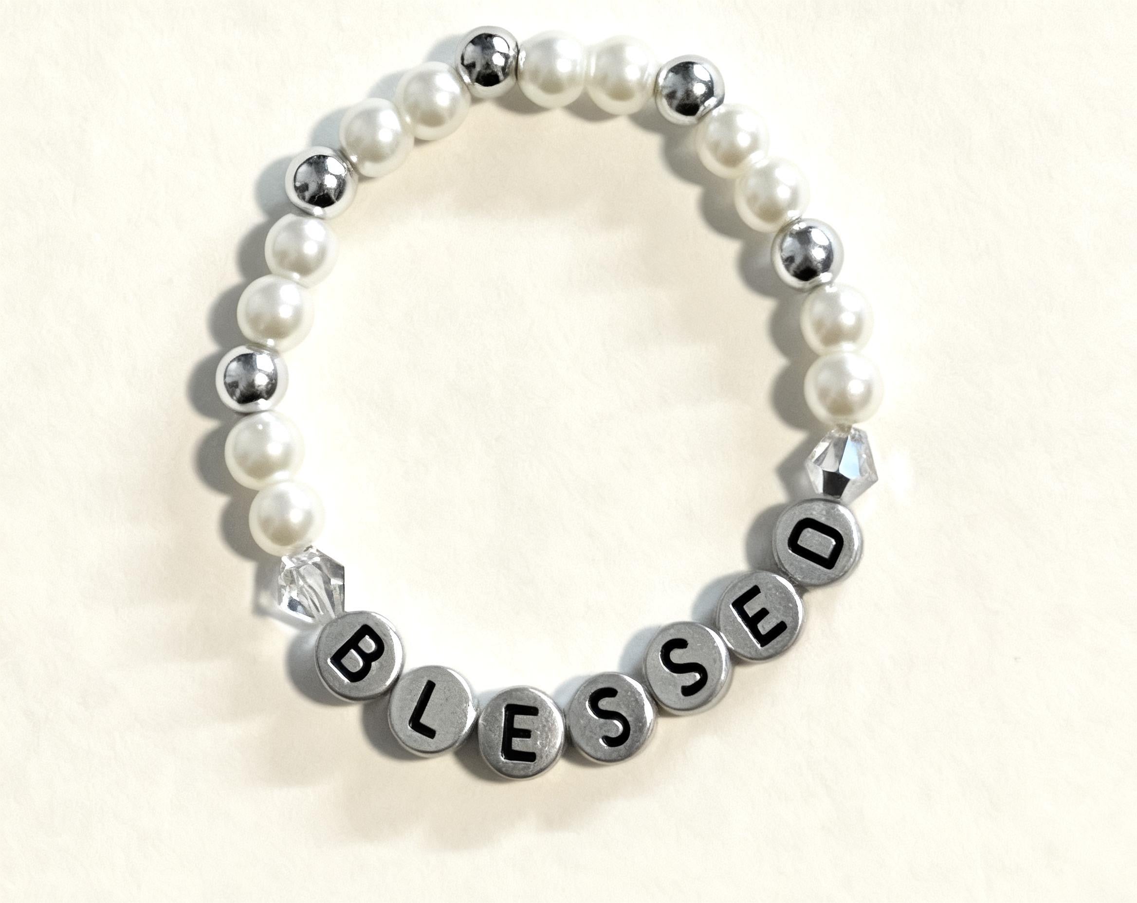 “Blessed” - kids stretch bracelet