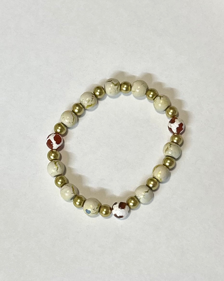 “Orange” - set of 3 stretchy bracelets