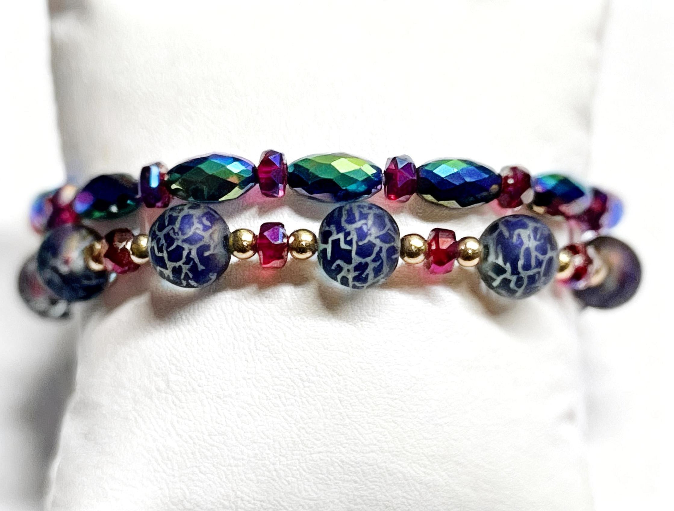 “Majesty” - set of stretch bracelets
