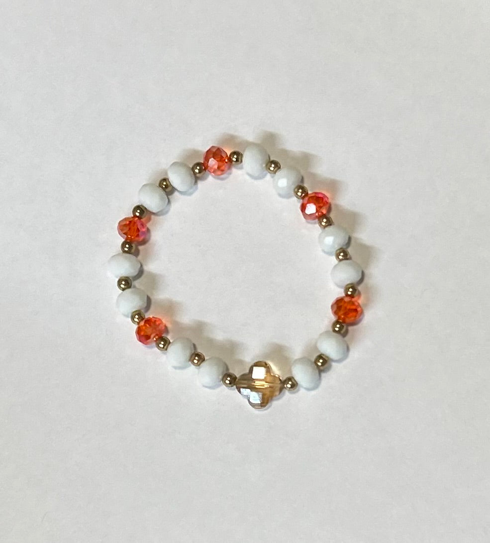 “Orange” - set of 3 stretchy bracelets