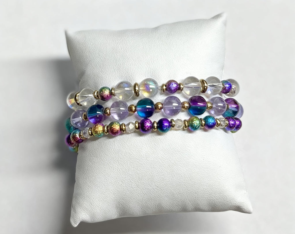 “Galaxy” - set of 3 stretchy bracelets
