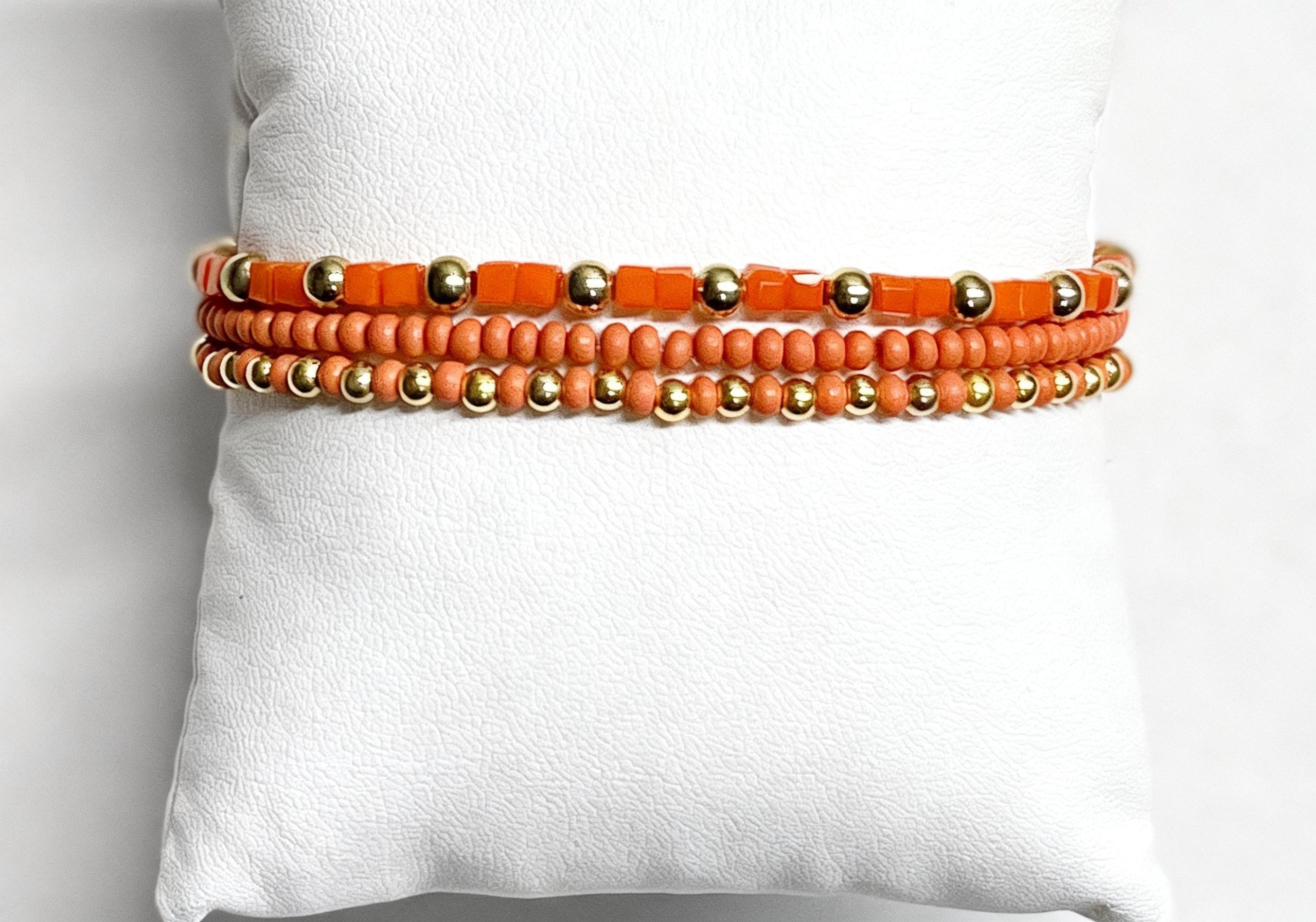 “Sunset” - set of 3 stretchy bracelets
