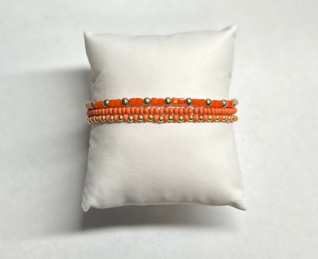 “Sunset” - set of 3 stretchy bracelets